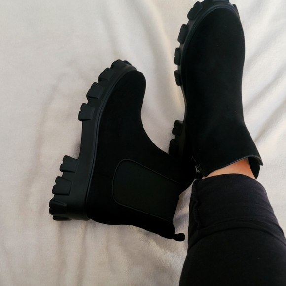 Combat boots Vegan Suede - Picture 3 of 5